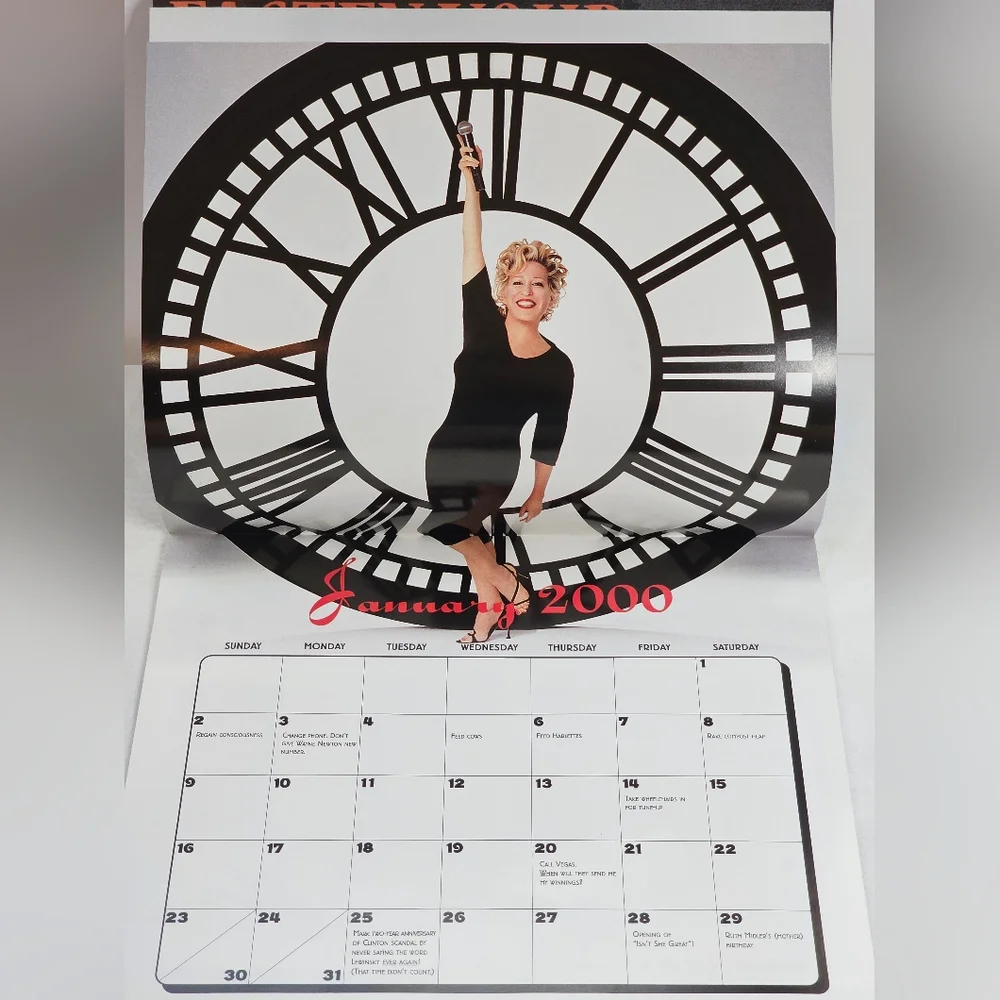Bette Midler The Divine Miss Millennium Calendar Program & Ticket Stub 1999 Vtg